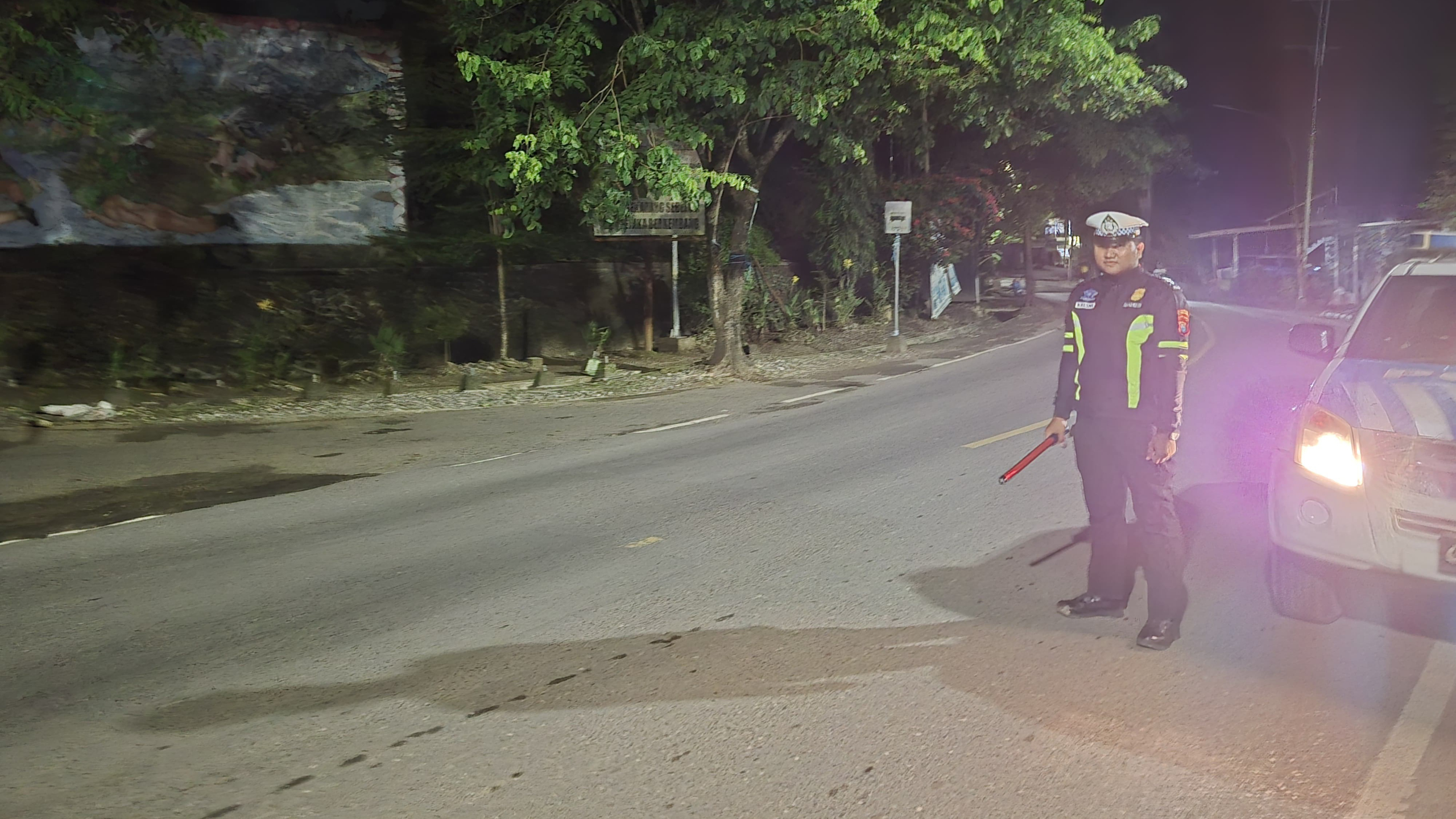 Satlantas Polres Enrekang Gencar Patroli Blue Light