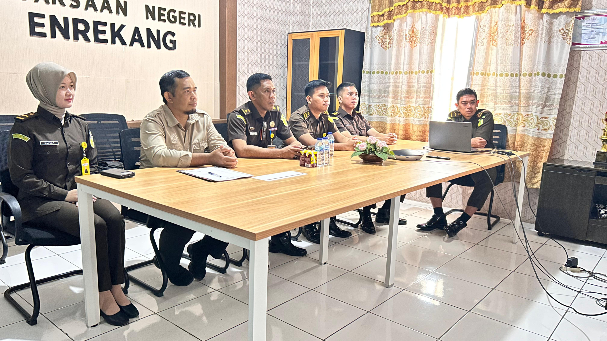 Sinergi Lintas Sektor, Kemenag Enrekang Hadiri Zoom Monev Tanah Wakaf