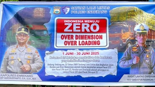Kapolres Enrekang Tegaskan Komitmen Dukung Program Zero Over Dimension Over Load