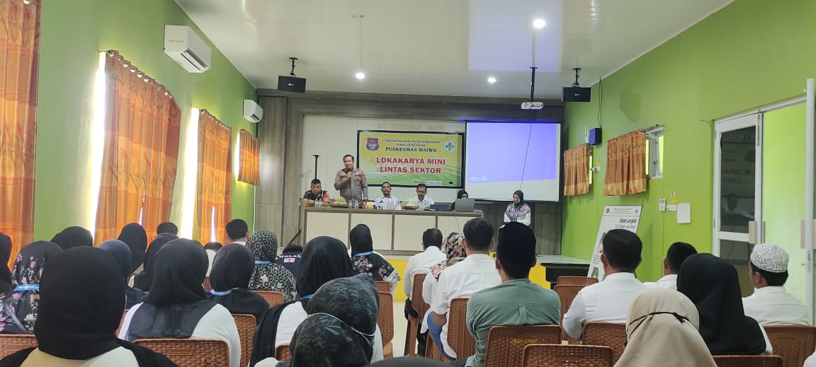 Kapolsek Maiwa Hadiri Lokakarya Mini Lintas Sektoral Triwulanan Tingkat Kecamatan Maiwa