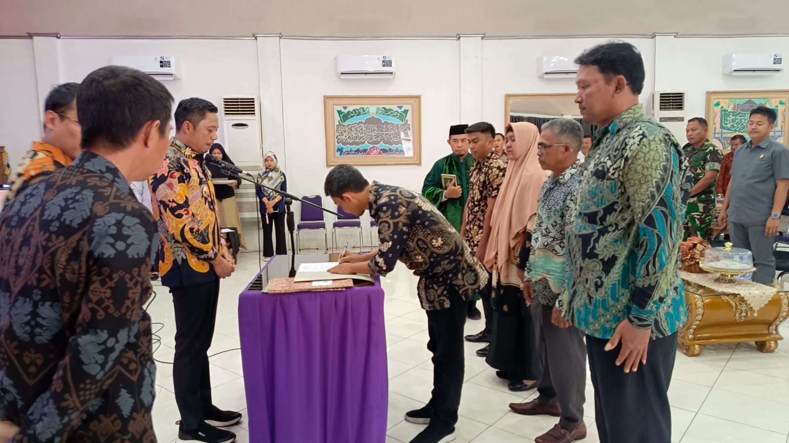 Bupati Enrekang Melantik  5 Pj. Desa Dan Diberi 3 tugas prioritas Utama,