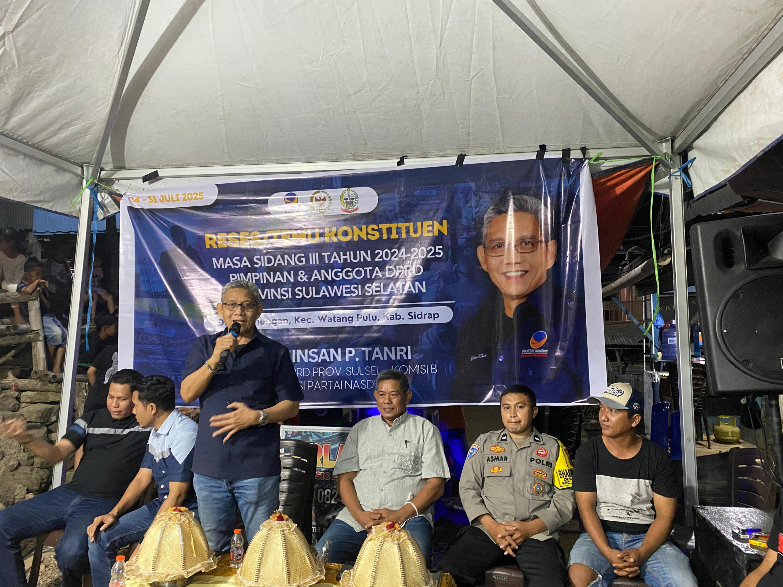 Reses Disambut Meriah, Andi Insan P Tanri Serap Aspirasi Petani di Lainungan Sidrap