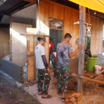 Wujudkan Mimpi, Satgas TMMD 125 Kodim 1419/Enrekang Bedah Rumah Ibu  Rosdiana di pakalobean.