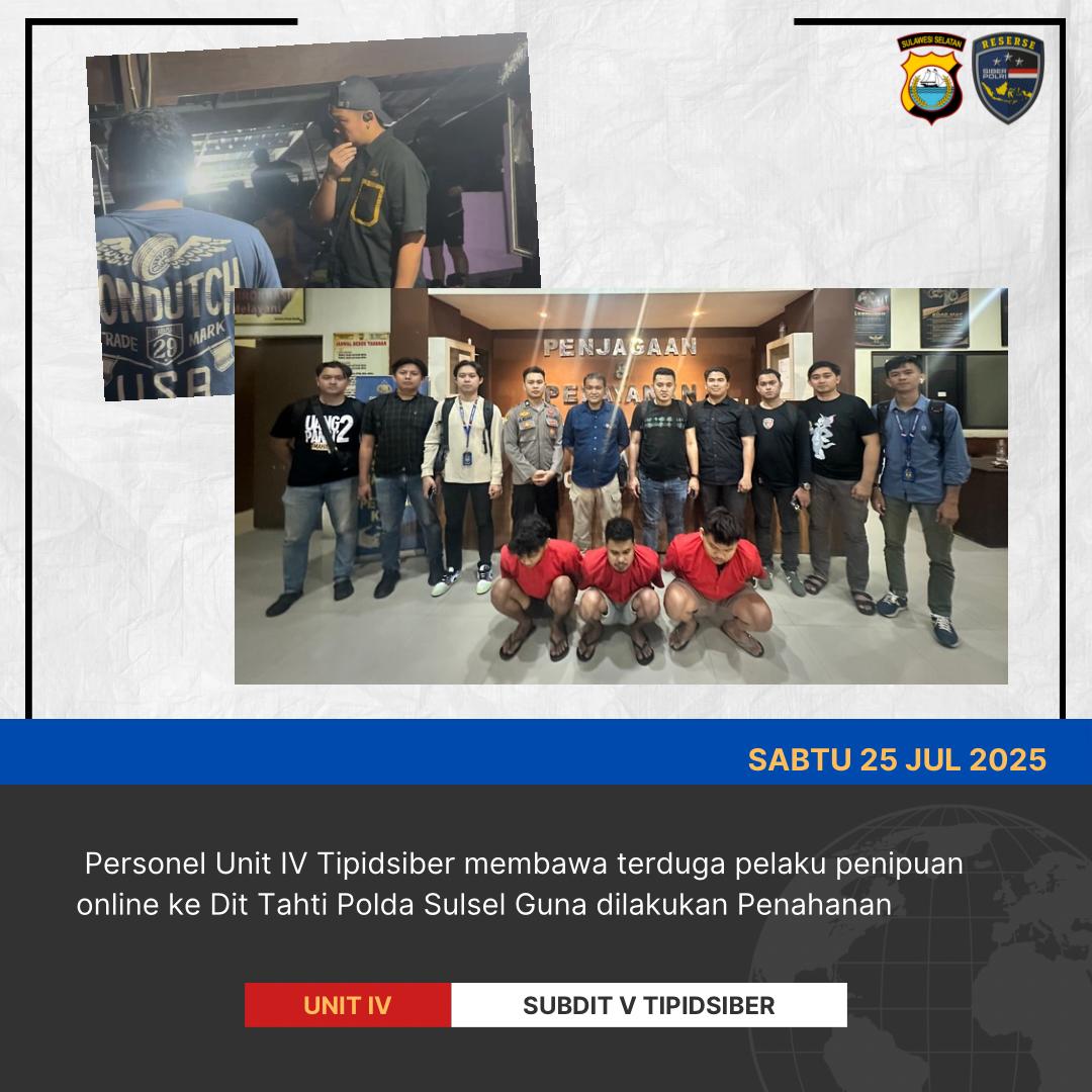 Sindikat Penipuan Online Lintas Negara Dibongkar, Tiga Pelaku Tipu Warga Malaysia Ditangkap