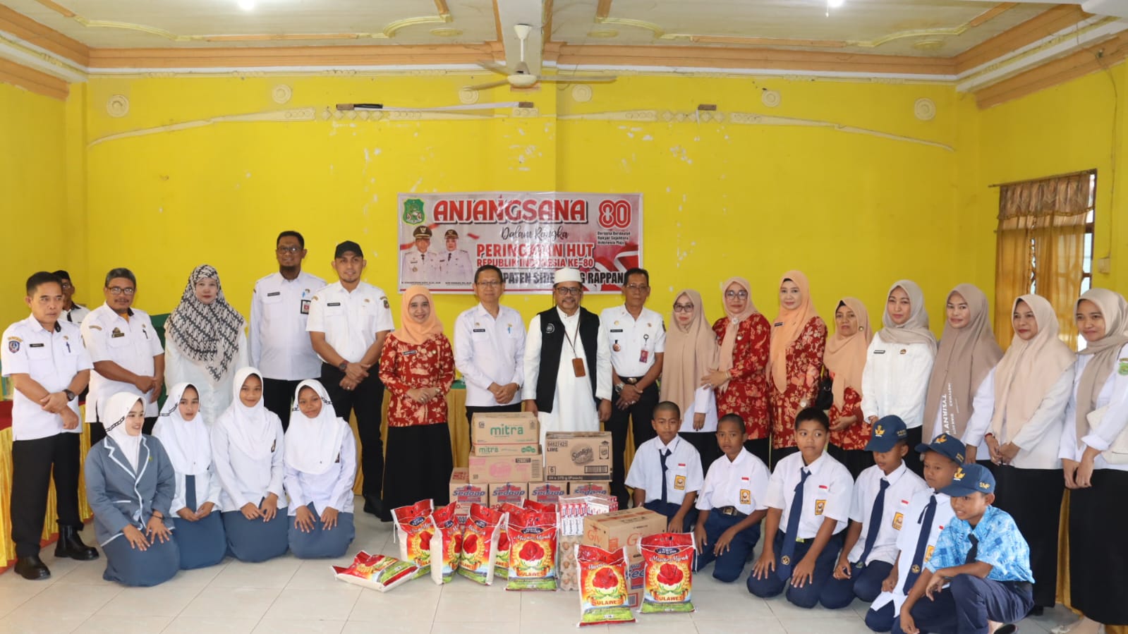Pemkab Sidrap dan Forkopimda Sambangi Lima LKSA Jelang HUT ke-80 RI