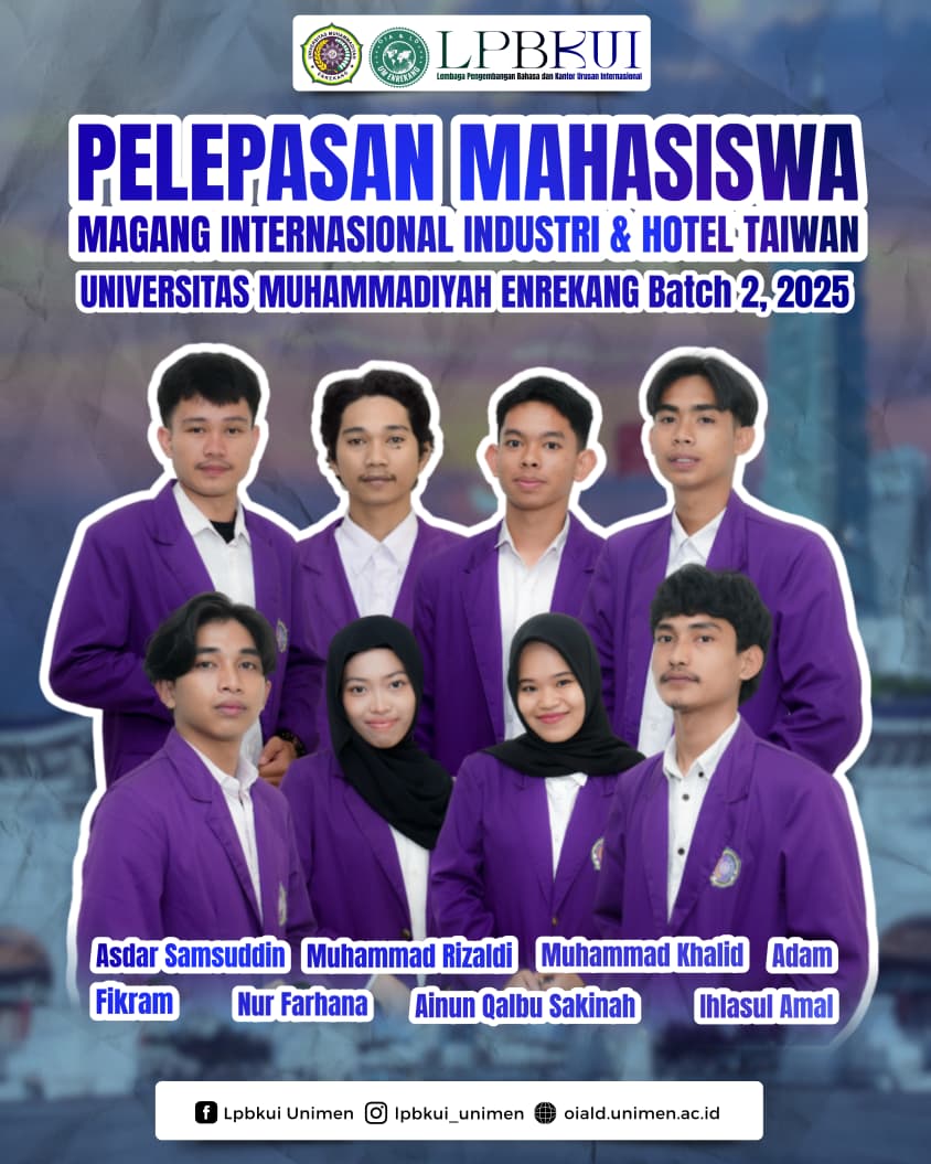 Kembali Ukir Prestasi, UNIMEN Lepas 8 Mahasiswa Magang Internasional Ke Taiwan