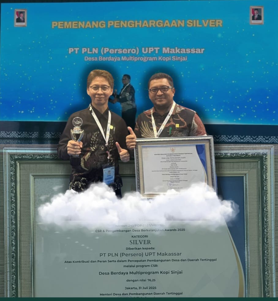 Dari Desa untuk Negeri, Kopi Sinjai Antar PLN UPT Makassar Raih Silver Award CSR 2025