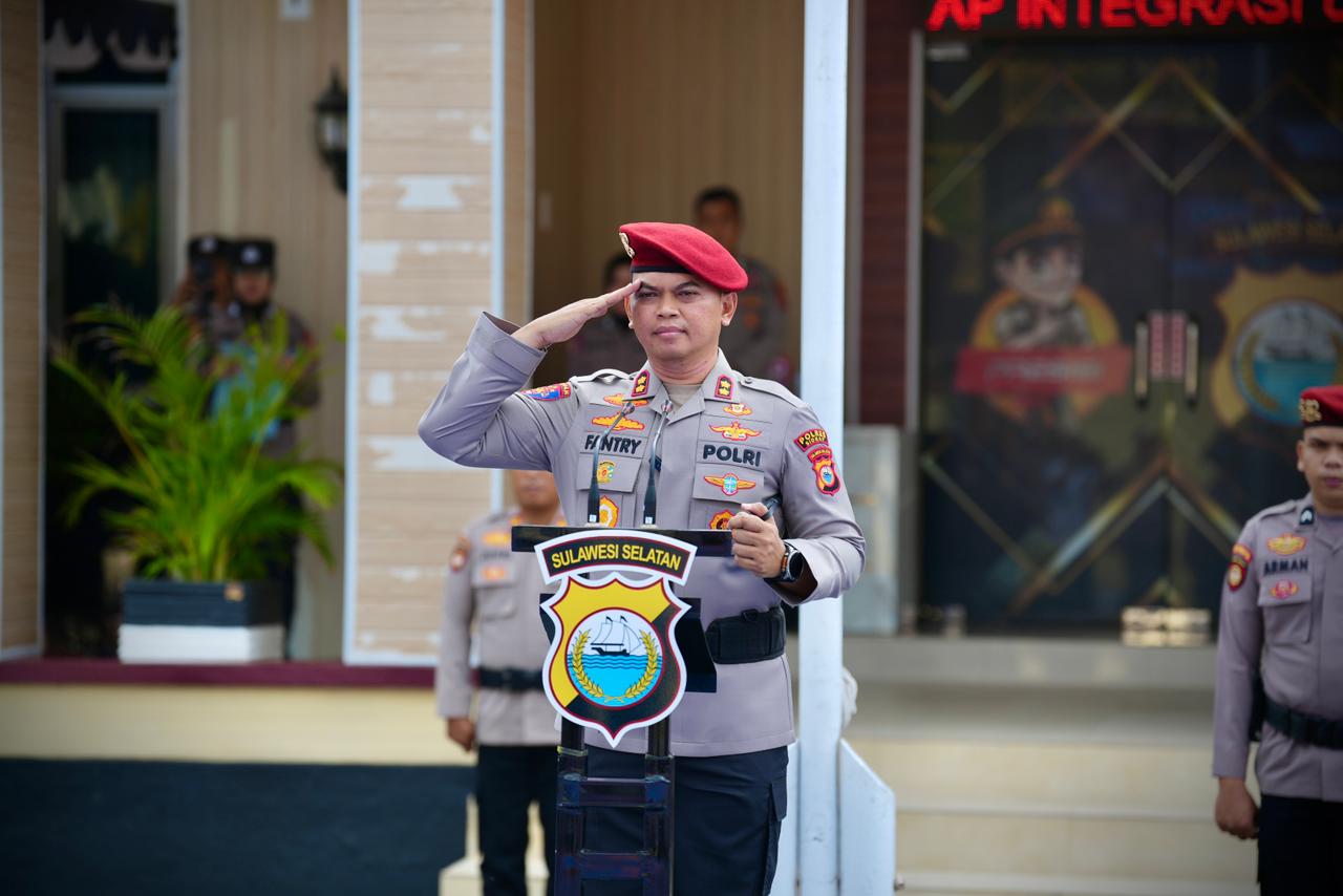 Pimpin Apel HUT Reserse Polri ke-78, Kapolres Sidrap Beri Penghargaan untuk Personel Berprestasi