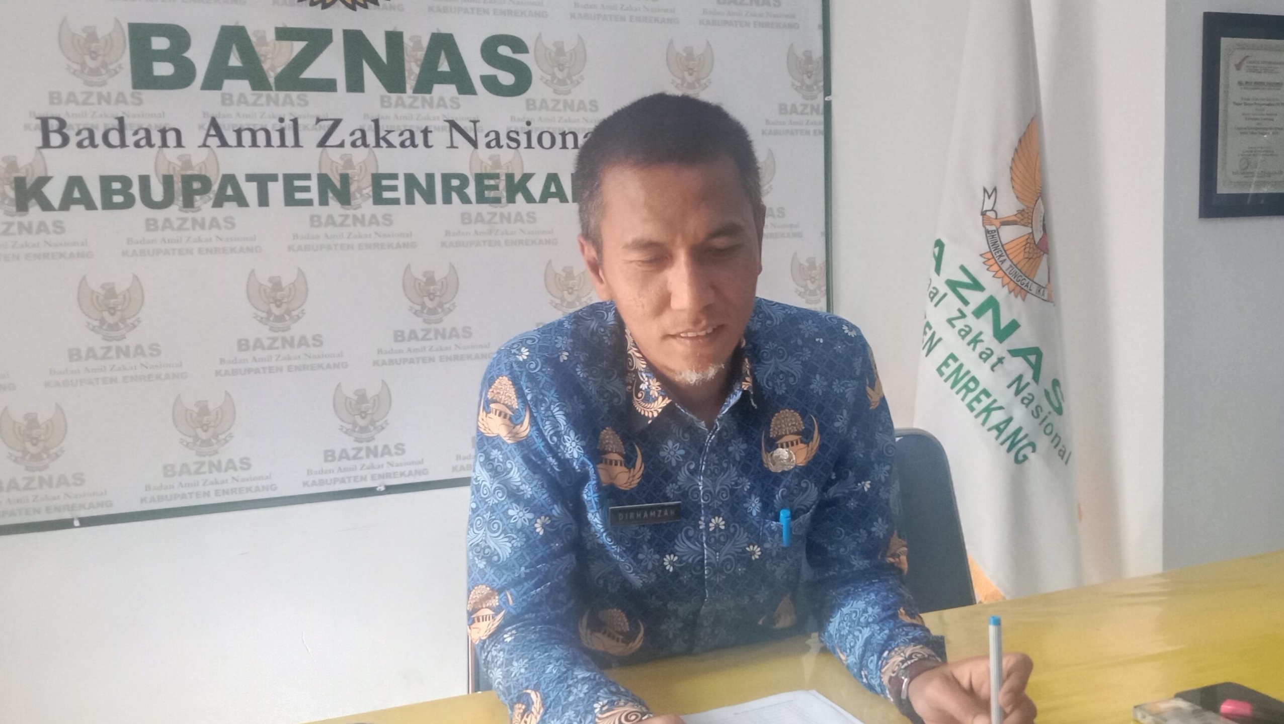 Dirhamzah Resmi Pimpin Baznas Enrekang Hingga 2026,