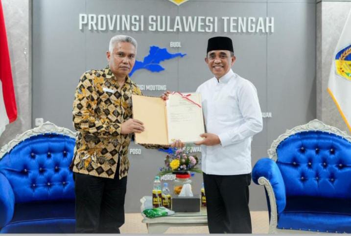 Kanwil BPN Sulawesi Tengah Serahkan 57 Sertifikat Tanah kepada Pemerintah Provinsi Sulawesi Tengah