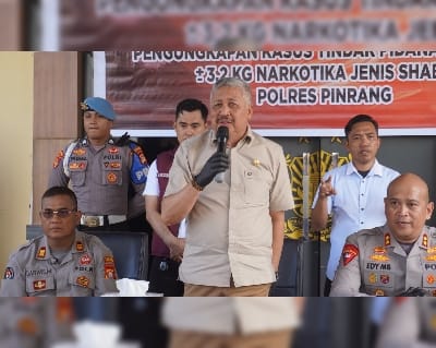 Polres Pinrang Bongkar Jaringan Narkoba Malaysia, 3,2 Kg Sabu Diamankan Pemkab dan Tokoh Masyarakat Beri Apresiasi Tinggi