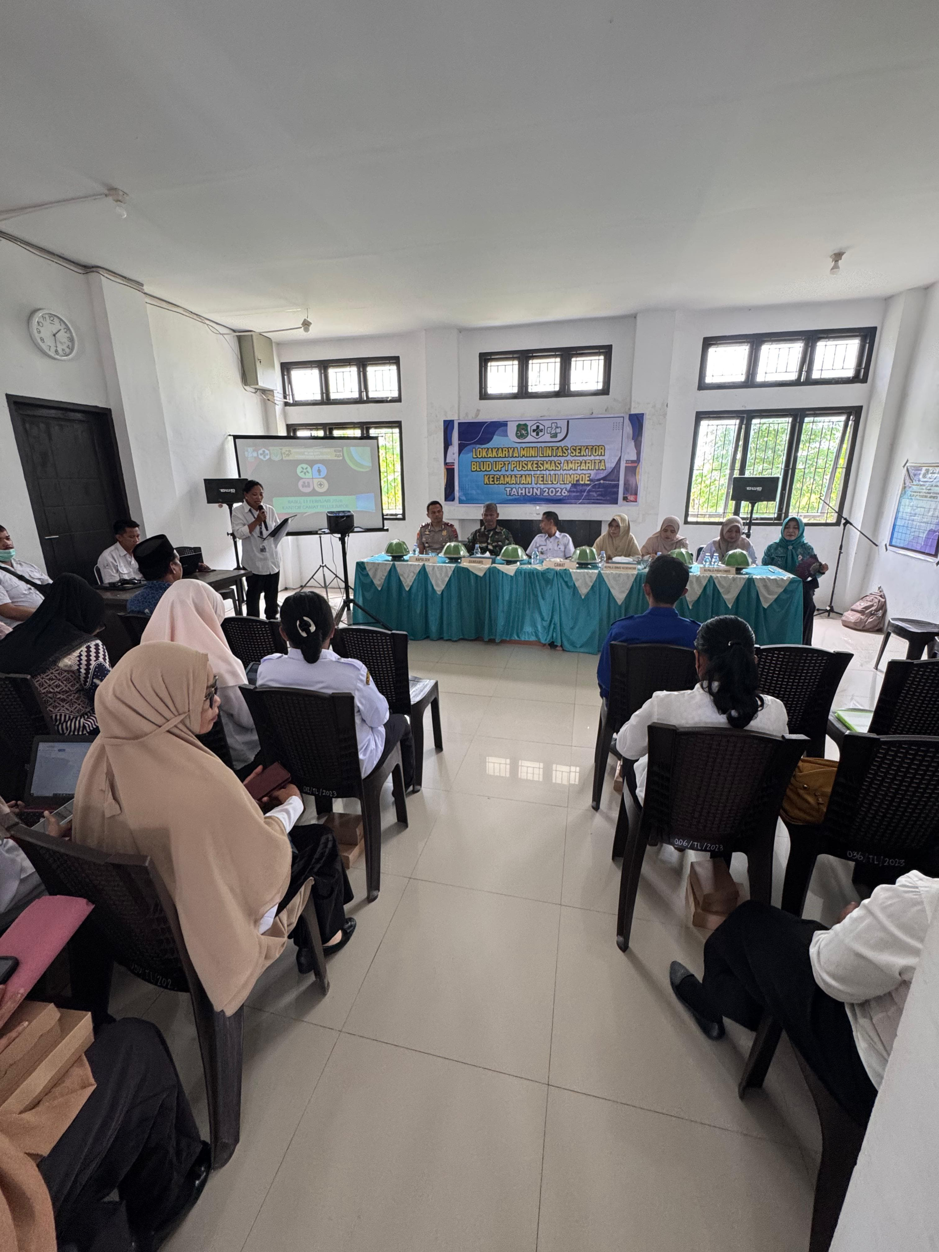Puskesmas Amparita Gelar Lokakarya Mini Tribulanan Bersama Forkopimcam Tellu Limpoe
