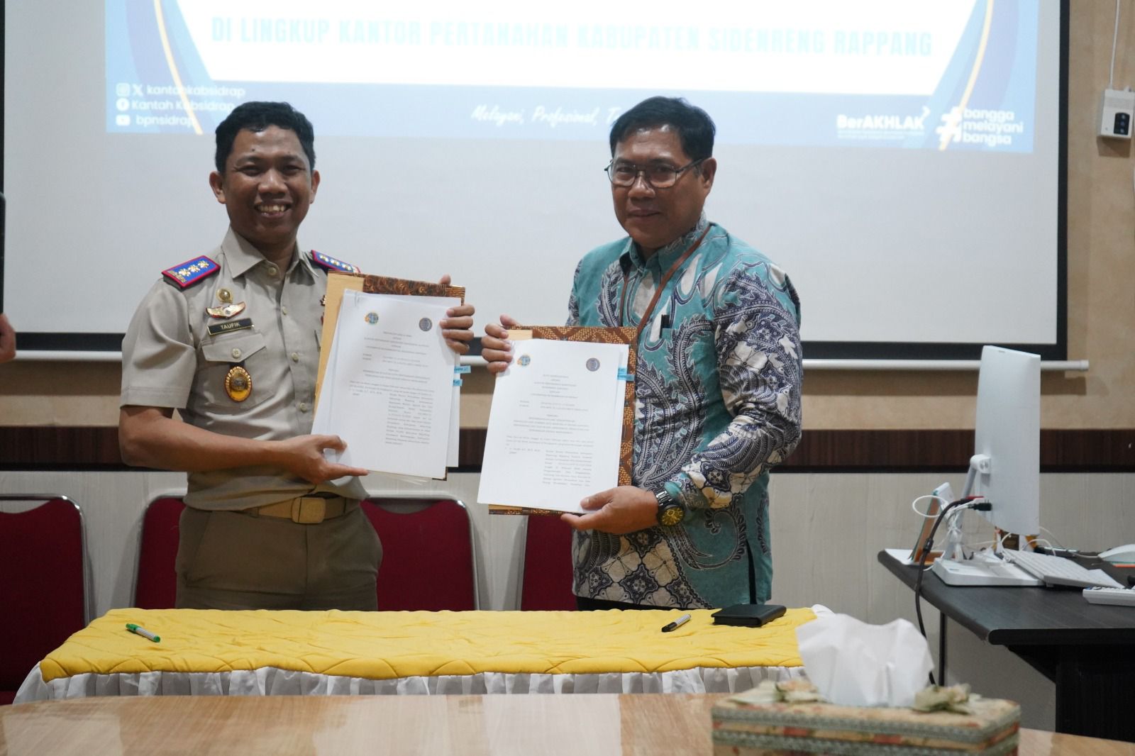 Kantor Pertanahan dan Universitas Muhammadiyah Sidenreng Rappang Teken Nota Kesepahaman dan PKS