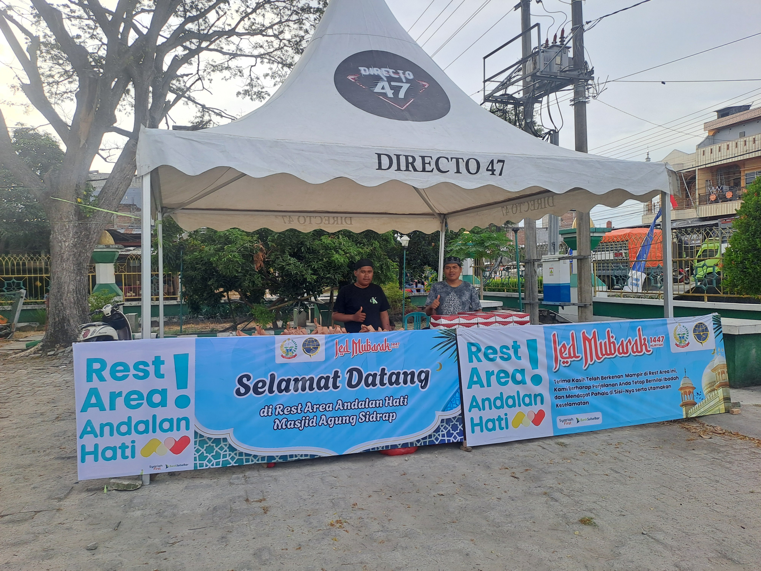 Pemprov Sulsel Hadirkan Rest Area Andalan Hati di Halaman Masjid Agung Sidrap
