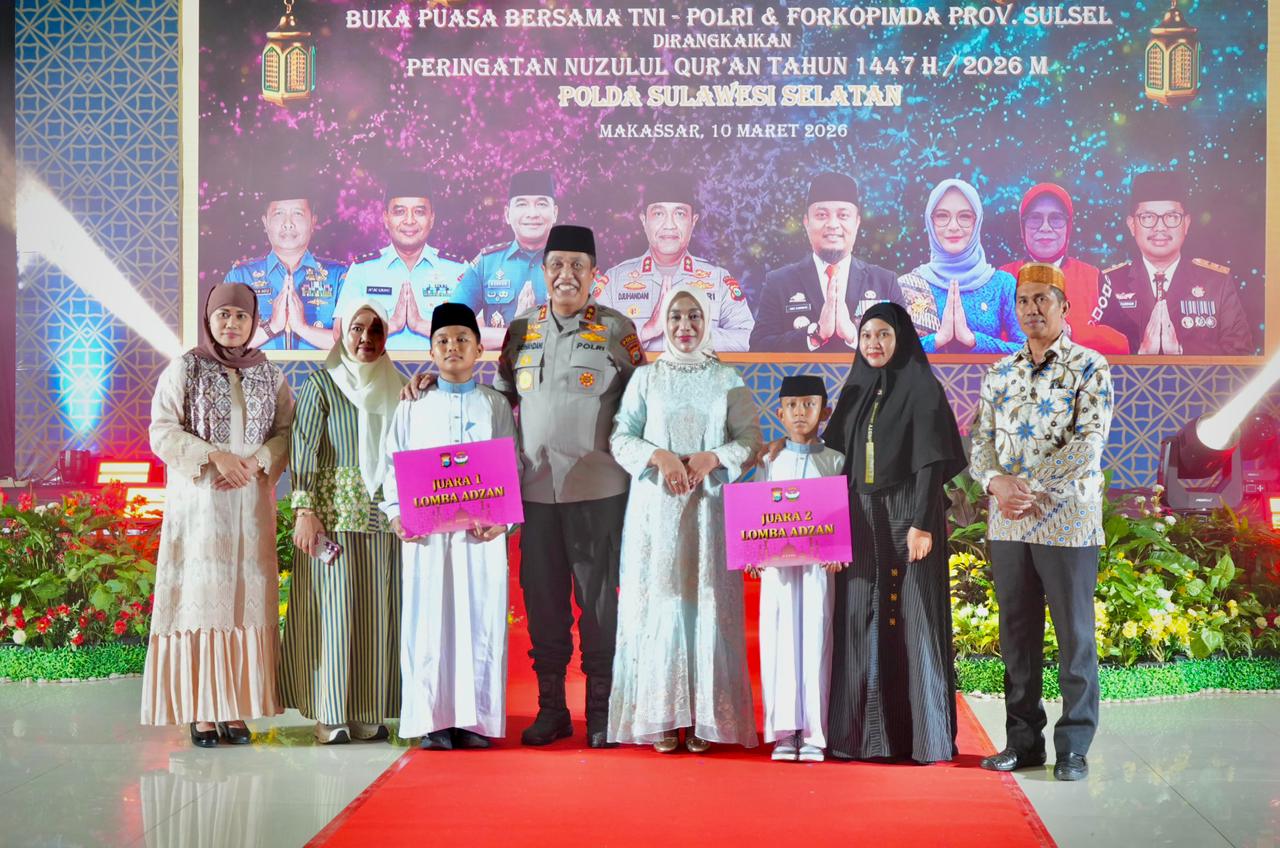 Santri TPQ Al-Ikhlas Polres Sidrap Borong Juara Lomba Azan HUT YKB Sulsel, Ahmad Fahriansyah As’ad Raih Hadiah Umrah