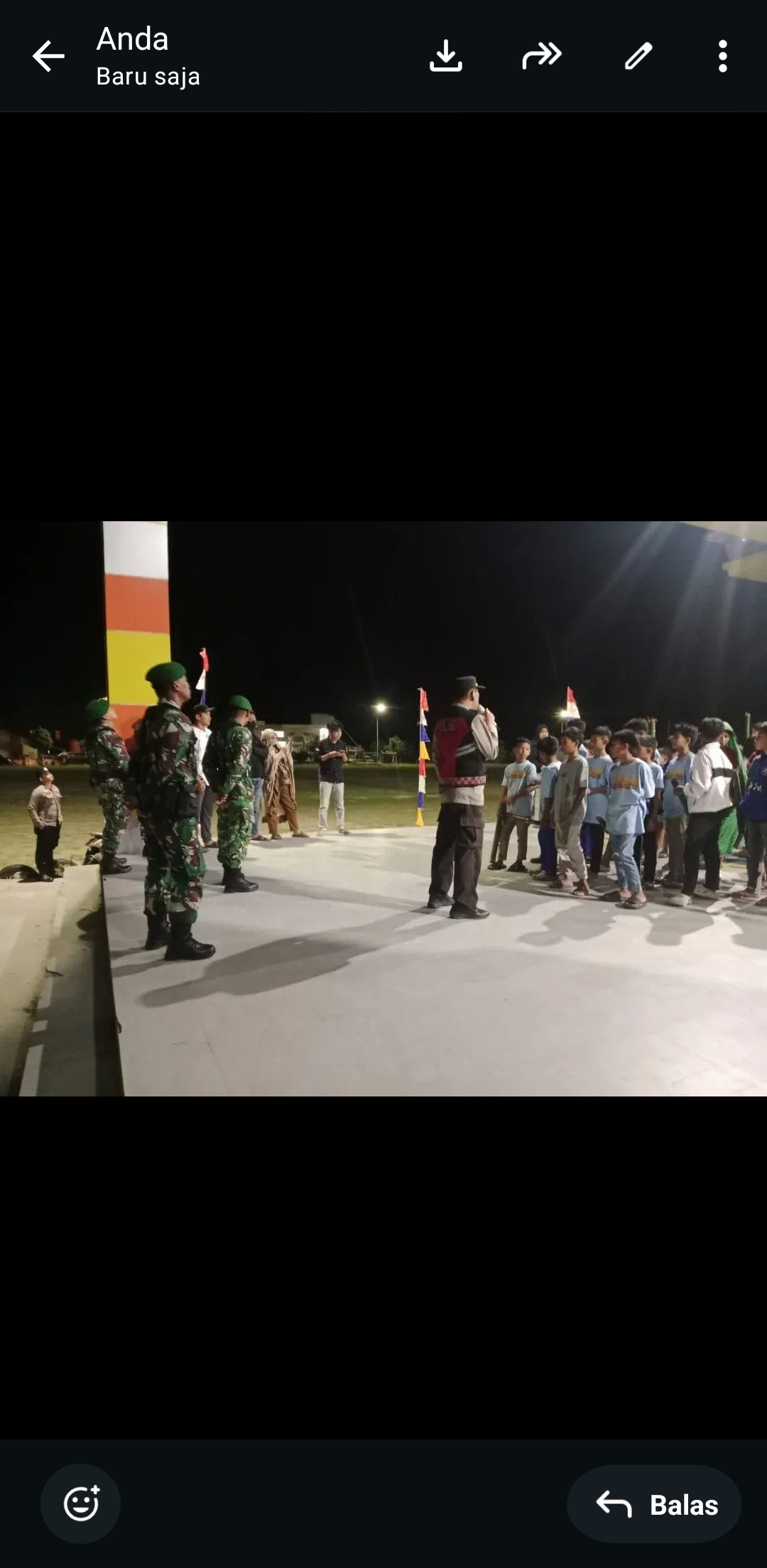 Personel TNI–Polri Laksanakan Pengamanan Pawai Obor Takbiran Idul Fitri 1447 H