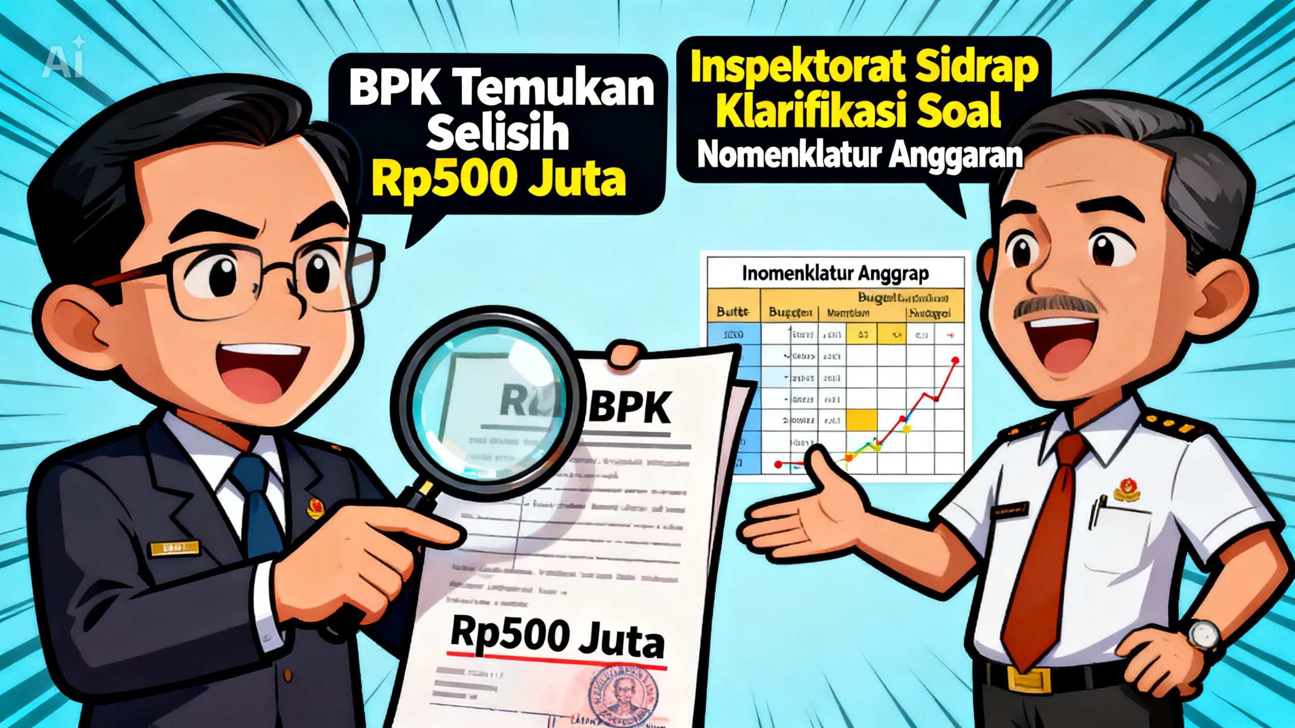BPK Temukan Selisih Rp500 Juta, Inspektorat Sidrap Klarifikasi Soal Nomenklatur Anggaran
