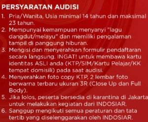 Audisi D’Academy 8: Ini Syarat Lengkap yang Wajib Dipenuhi Peserta