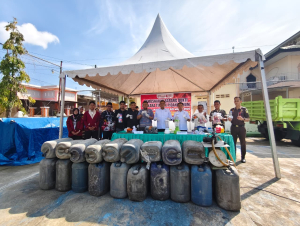 Kejari Sidrap Musnahkan Puluhan Barang Bukti Inkracht, Narkotika Dominasi Hingga 80 Persen