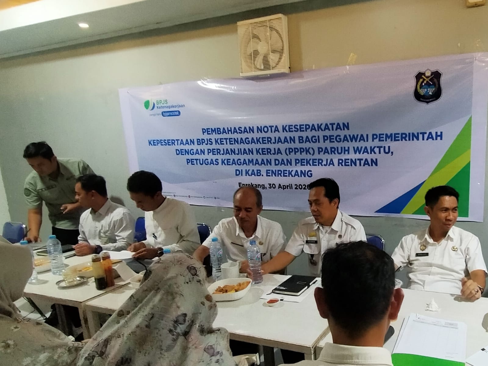 Pemda Enrekang dan BPJS Ketenagakerjaan Bahas Nota Kesepakatan Program jaminan sosial ketenagakerjaan di Kab. Enrekang