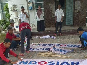 Sidrap Siap Sambut Audisi DA8, Umbul-Umbul dan Baliho Hiasi Jalur SKPD