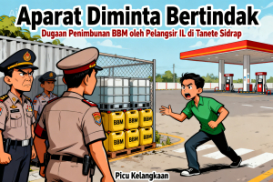 Aparat Diminta Bertindak, Dugaan Penimbunan BBM oleh Pelangsir IL di Tanete Sidrap Picu Kelangkaan
