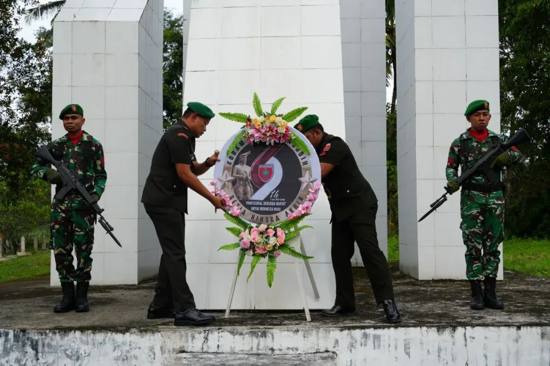 Rangkaian Peringatan HUT Ke-69 Kodam XIV/Hasanuddin, Kodim 1419/Enrekang Gelar Ziarah Rombongan