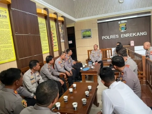 Kapolres Enrekang Pimpin Coffee Morning, Dalam Rangka Anev Sitkamtibmas dan Optimalisasi Pelayanan Publik