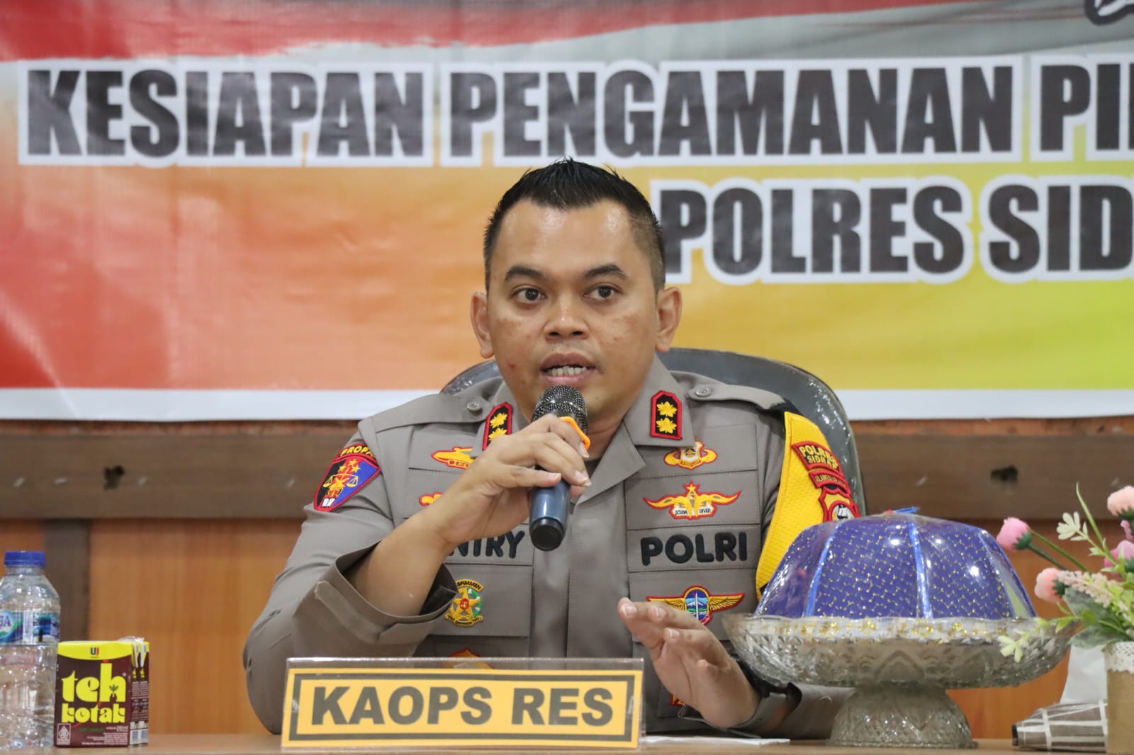 AKBP Fantry Taherong Ajak Warga Sidrap Ramaikan Shalat Idul Adha di Mapolres