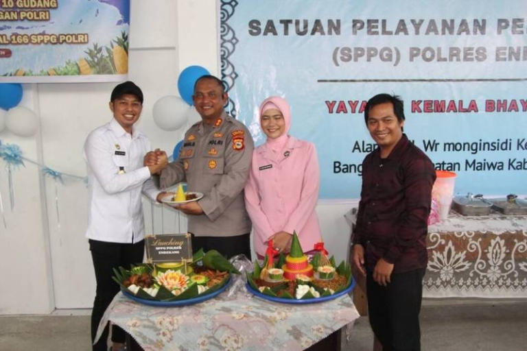 Kapolres Enrekang Resmikan SPPG Polri di Maiwa, Dukung Program MBG Nasional