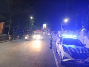 Satlantas Polres Enrekang Laksanakan Patroli Malam Di Wilayah Kota Enrekang