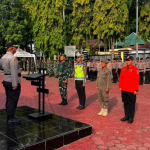 Personel Kodim 1419/Enrekang Ikuti Apel Gelar Pasukan Operasi Patuh Pallawa 2026 Tingkat Polres Enrekang