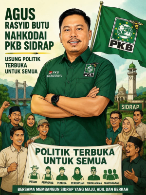 Agus Rasyid Butu Nahkodai PKB Sidrap, Usung Politik Terbuka untuk Semua