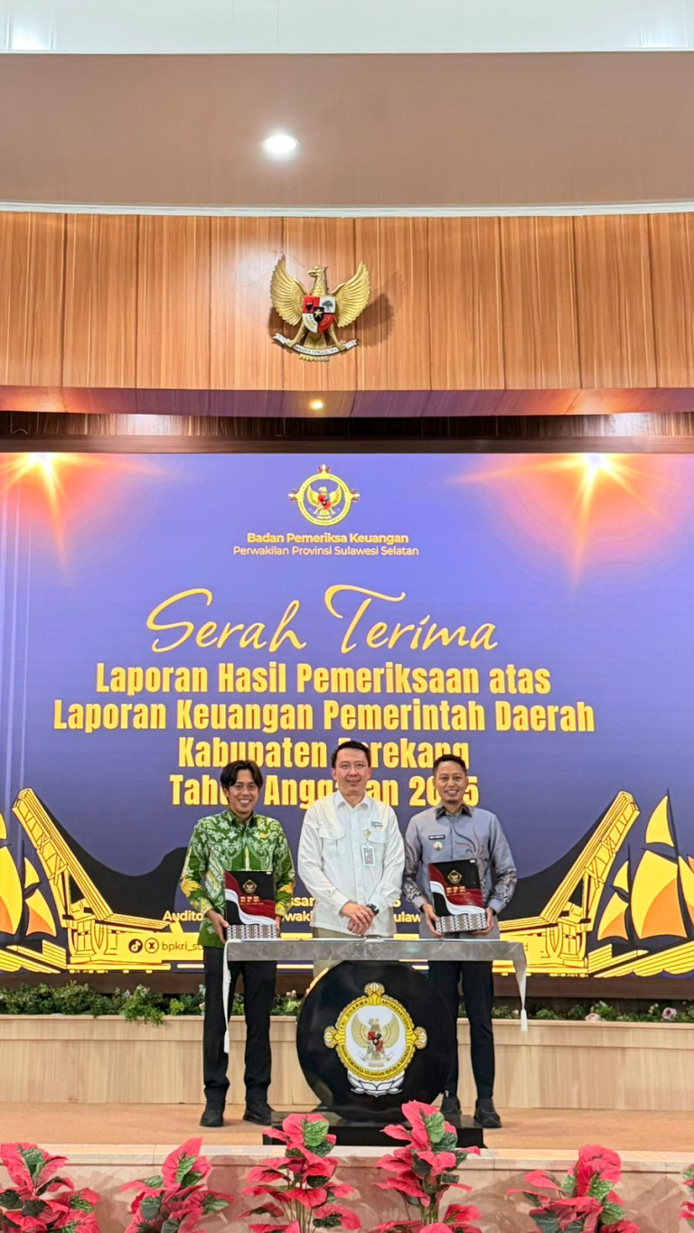 Pemkab Enrekang Raih WTP dari BPK Atas LKPD Tahun Anggaran 2025