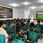 Eratkan Persatuan, Kodim 1419/Enrekang Gelar Nobar Sepak Bola Gembira Bersama Masyarakat