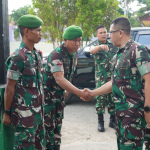 Danrem 141/Tp Kunjungan Kerja ke Wilayah Kodim 1419/Enrekang, Dandim Bersama Forkopimda Sambut Kedatangan Rombongan