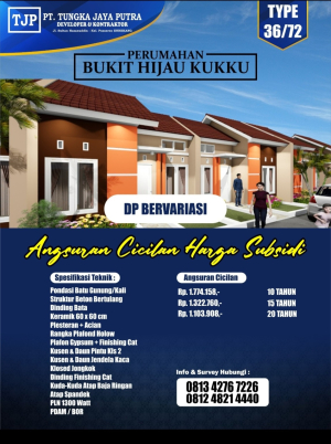 Hunian Nyaman di Lokasi Strategis, Perumahan Bukit Hijau Kukku Hadirkan Rumah Subsidi Berkualitas untuk Masyarakat