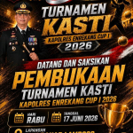 Semarak Hari Bhayangkara ke-80, Polres Enrekang Gelar Turnamen Kasti Kapolres Enrekang Cup I Tahun 2026