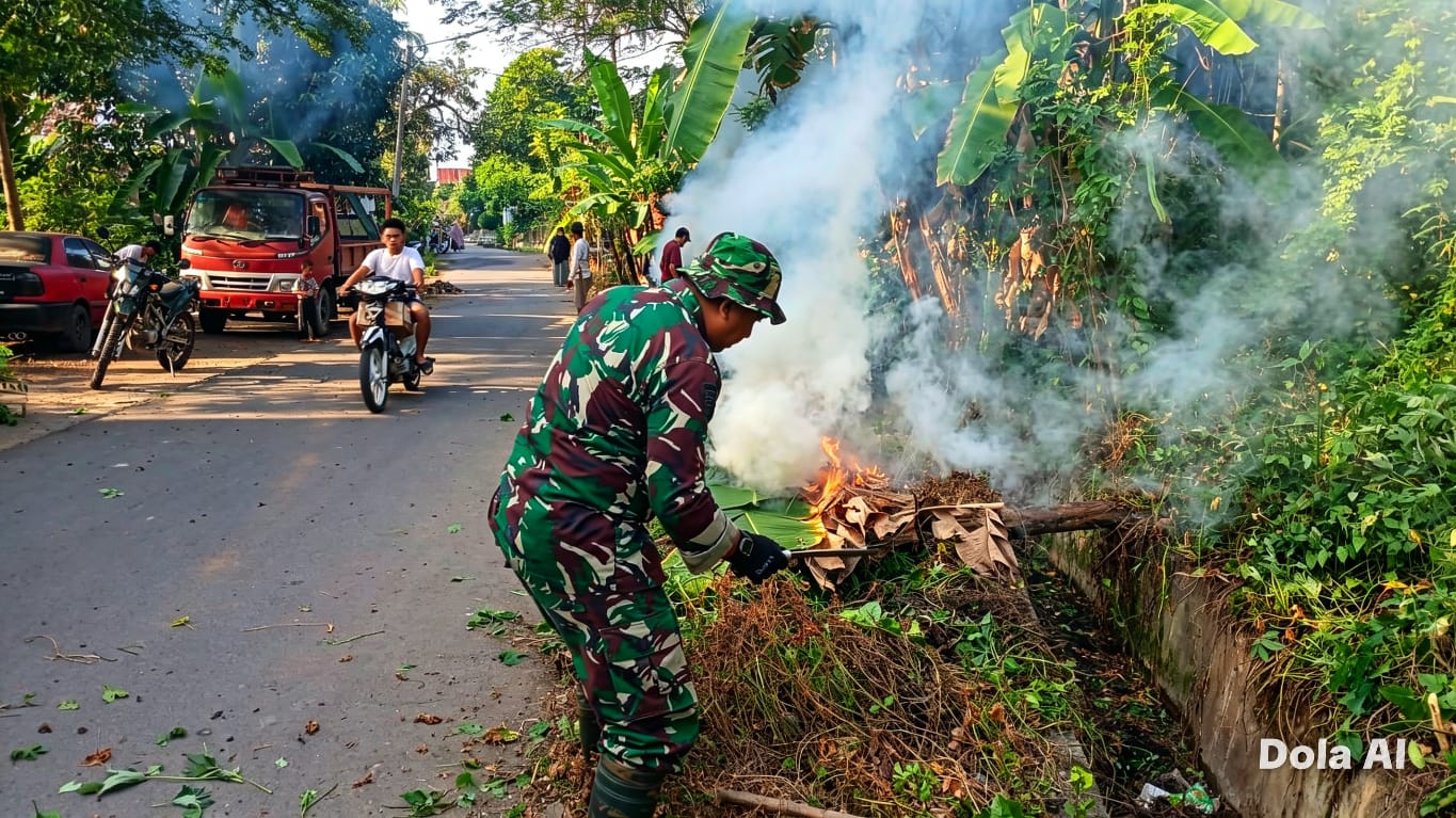 Danramil 1419-03/Baraka Pimpin Kerja Bakti PSN Bers