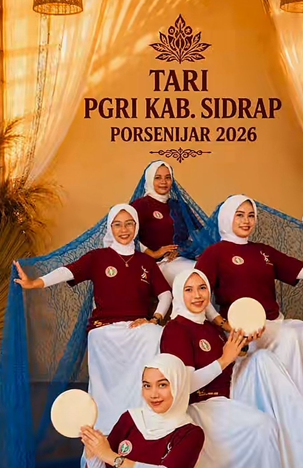 Tuan Rumah Sidrap Raih Juara II Lomba Tari Kreasi Porsenijar PGRI Sulsel 2026