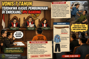 Vonis 7 Tahun untuk Terdakwa Kasus Tewasnya Warga Baraka, JPU Banding Putusan PN Enrekang