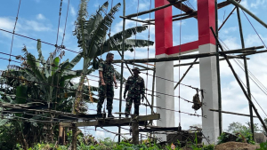 Dandim 1419/Enrekang Tinjau Progres Pembangunan Jembatan Perintis Merah Putih di Maiwa