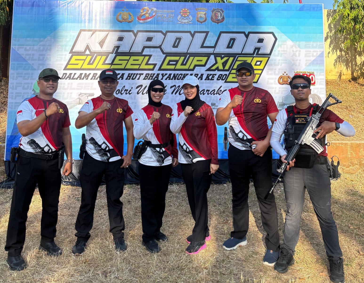 Semarak Hut Bhayangkara ke-80, Kontingen Polres Enrekang Ambil Bagian pada Kejuaraan Menembak Kapolda Sulsel Cup XI 2026