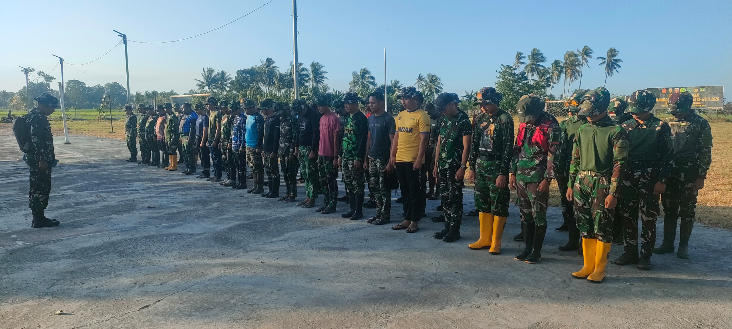 Awali Aktivitas, Satgas TMMD ke-129 Kodim 1404/Pinrang Rutin Laksanakan Apel Pagi