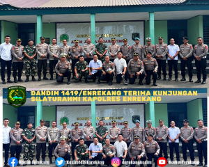 Dandim 1419/Enrekang Terima Kunjungan Silaturahmi Kapolres Enrekang