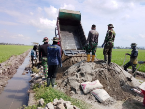 Truk Material Terus Berdatangan, Percepat Pembangunan Sasaran Fisik TMMD Ke-129 Kodim 1404/Pinrang