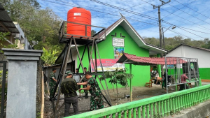 Sasaran Tambahan TMMD Ke-129 Kodim 1404/Pinrang, Pembuatan Sumur Bor di MTs DDI Tuppu Capai 80 Persen