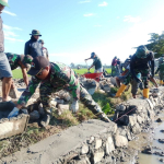 Satgas TMMD Ke-129 Kodim 1404/Pinrang Terus Kebut Sasaran Pekerjaan Fisik
