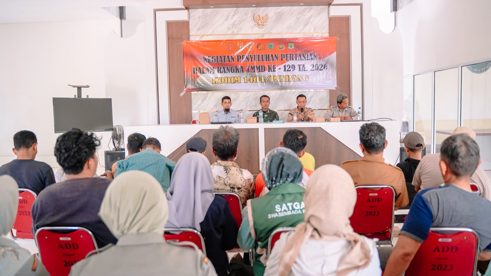 Tingkatkan Kesadaran Pelestarian Lingkungan, Satgas TMMD Ke-129 Kodim 1404/Pinrang Gelar Penyuluhan Kehutanan