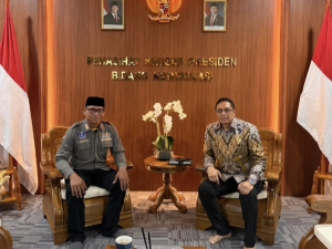 Jufri Kades Ajubissue Hadiri Pertemuan DPP AKSI dengan Hasan Nasbi, Komitmen Sukseskan Program Prioritas Presiden
